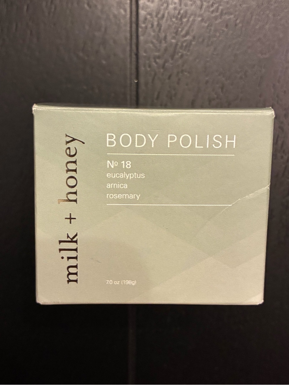milk + honey No. 18 Body Polish Eucalyptus Arnica Rosemary 7 oz